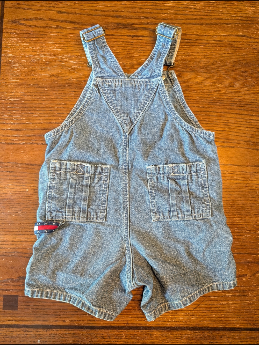 Vintage Tommy Hilfiger Denim Overalls Toddler Size 18-24 Months - Picture 2 of 8